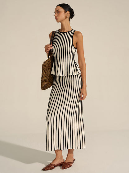 Striped Knit Co-ord Set