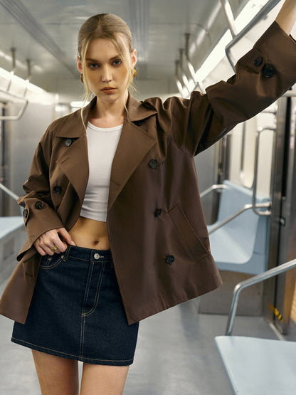 Double-Breasted Trench Coat