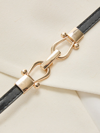 Sleeveless Belted Top & Pleated Pants Set