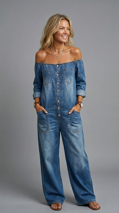 Aveline Denim Jumpsuit
